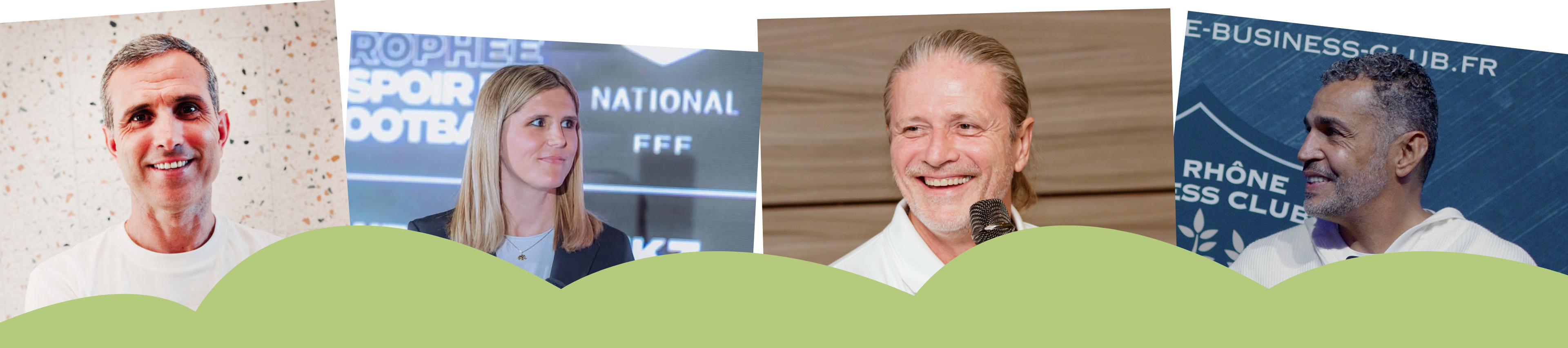 Midi à 14h - Décoration verte en forme de vague